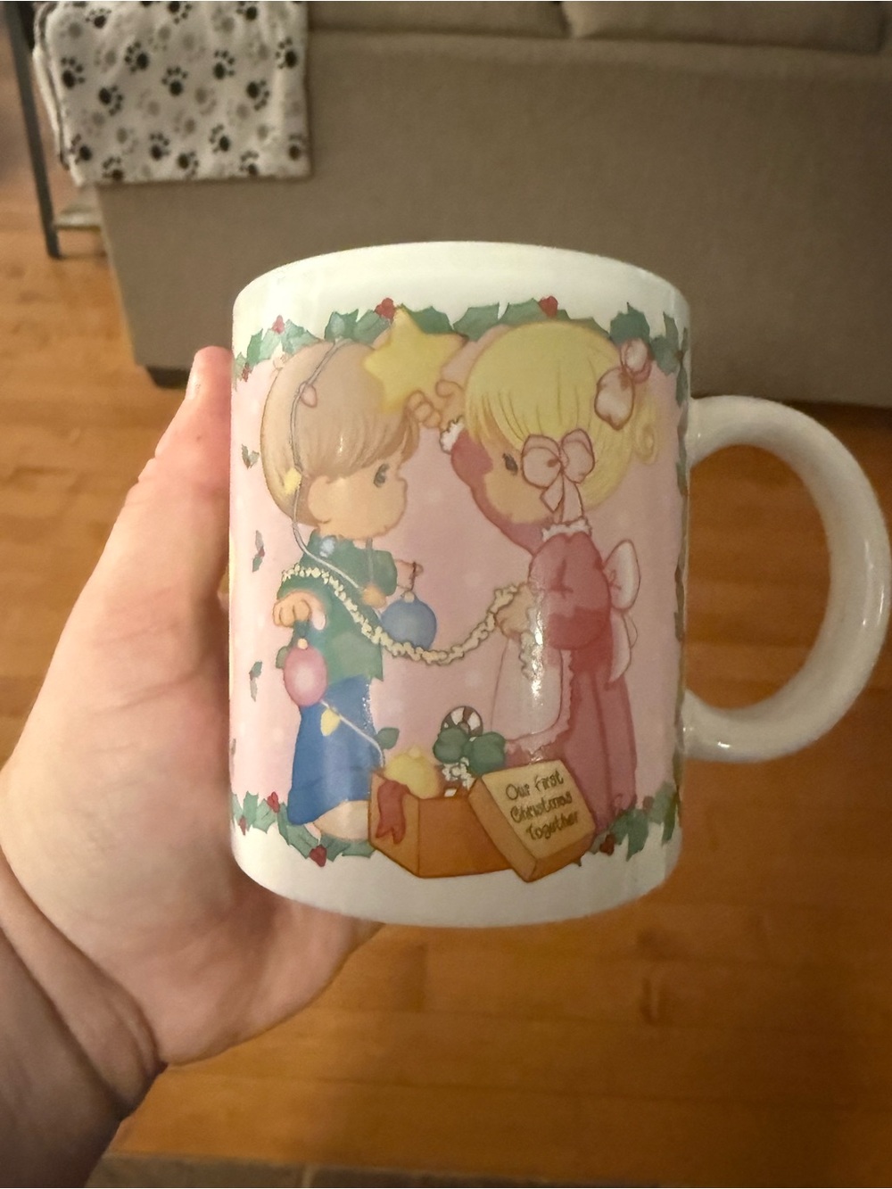 Precious moments vintage  holiday mug